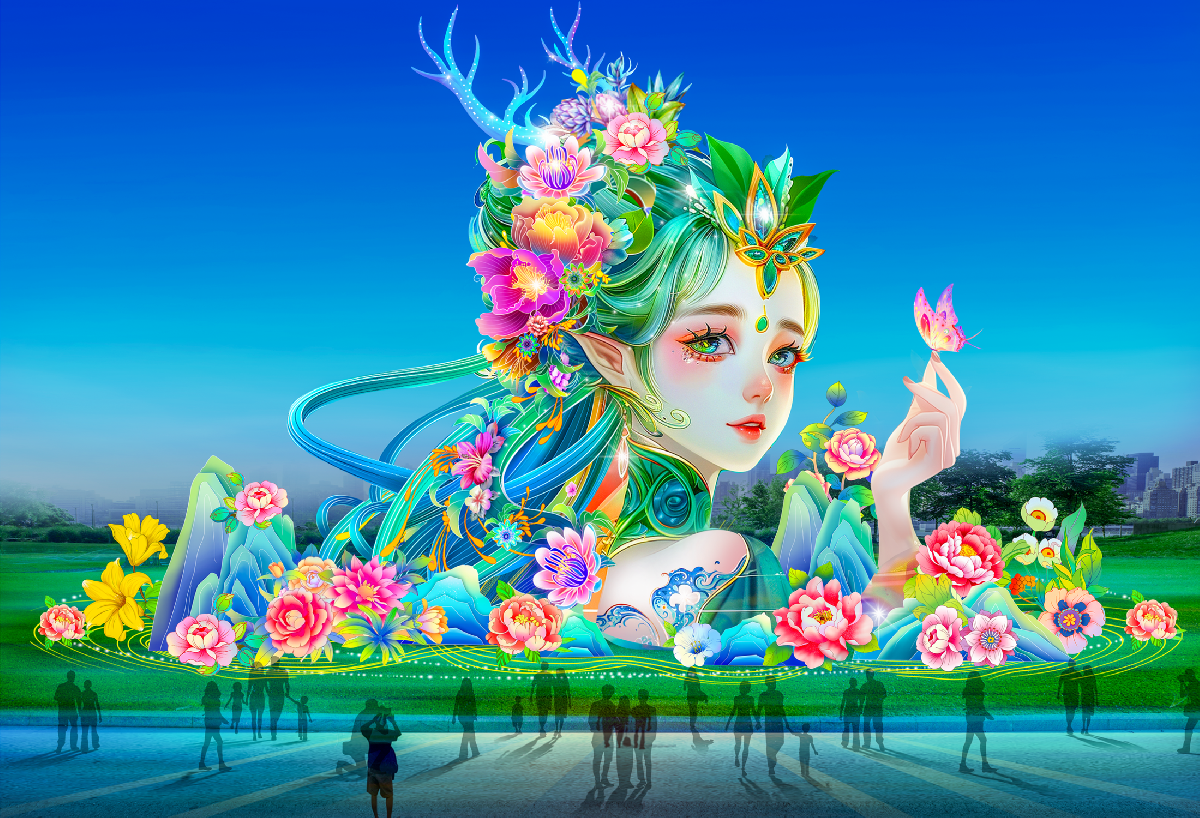 2024年西海鹿女女神灯组