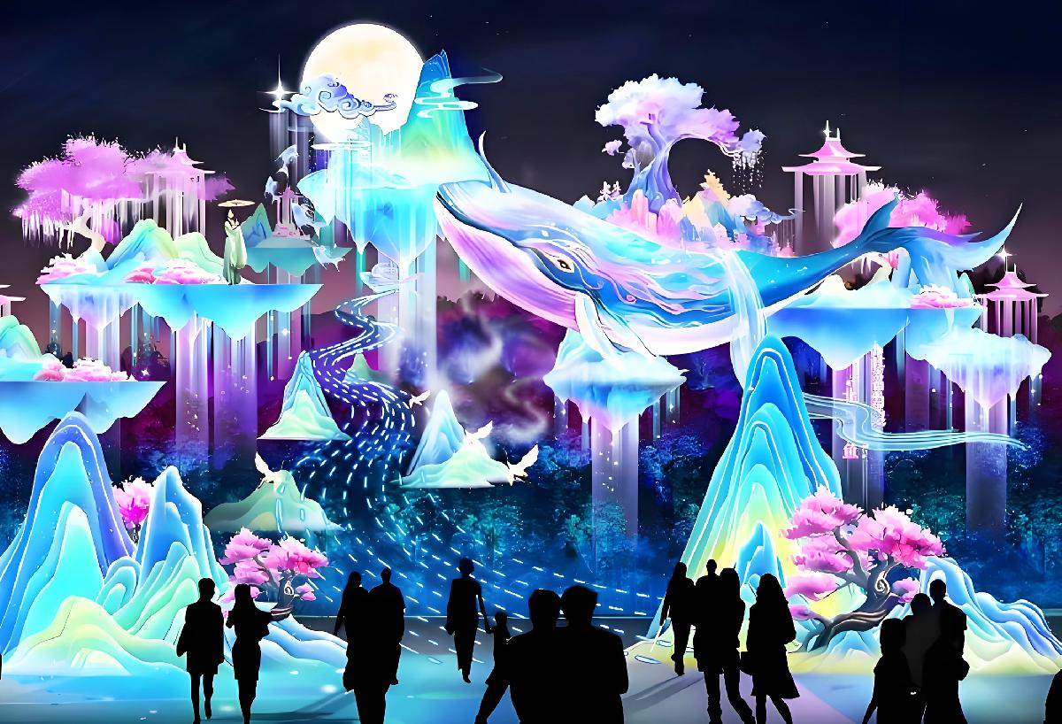 大灯水上灯组鲲