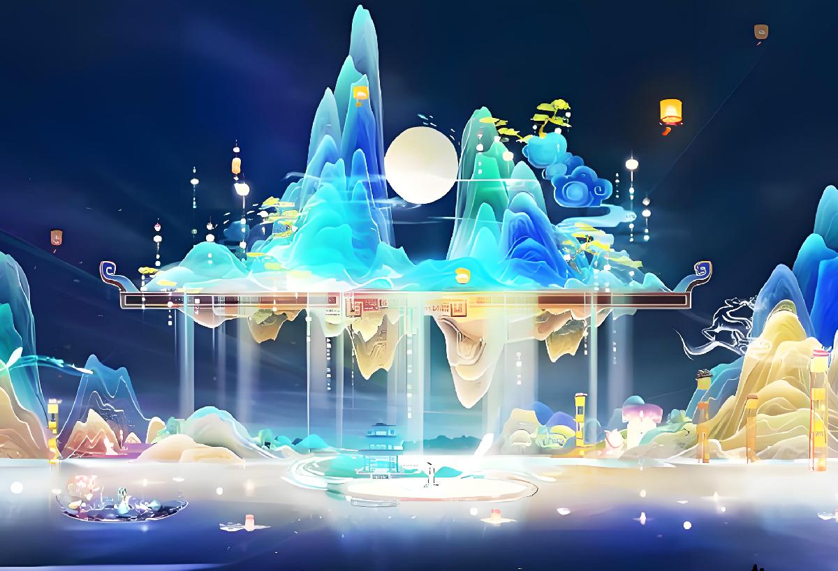 2024南宁青秀山灯组绿水青山